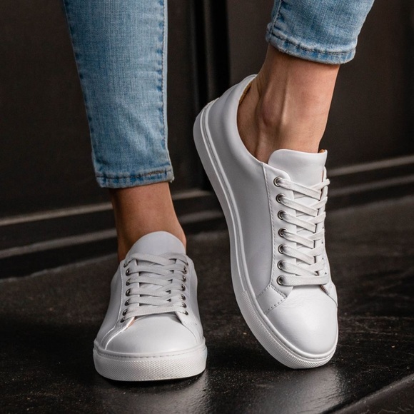 Thursday Shoes - Thursday Boot Co Premiere White Low Top Leather Sneakers Size 7.5